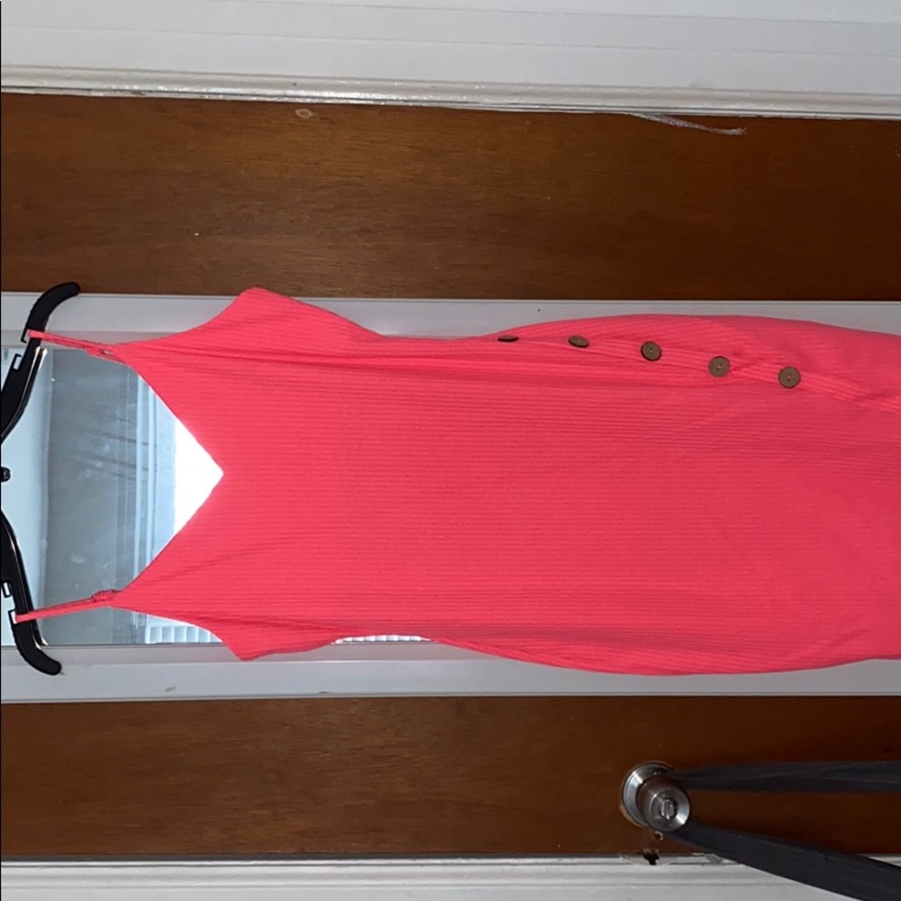Neon pink dress